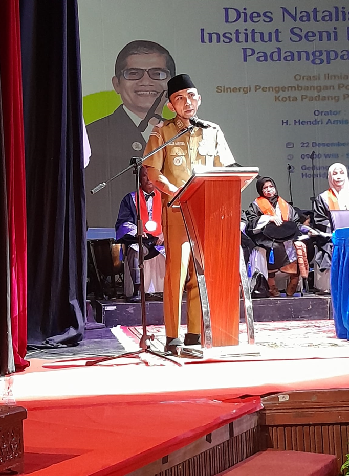 Wakil Wali Kota Padangpanjang Sampaikan Orasi Ilmiah pada Dies Natalis ke-60 ISI Padangpanjang